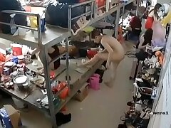 Electronics_Factory_Premises Passionate Night-Chick's Raw Pussy Adventure & Explosive Orgasm Shower