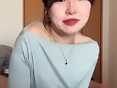 Fqz4OFzJ Sexy Asian Doll Gets Covered in Thick, Creamy Cum