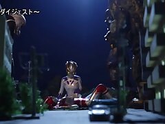 GRET48_01 Outdoor Orgy-Tied Japanese MILF Gets Double-Dicked Bliss